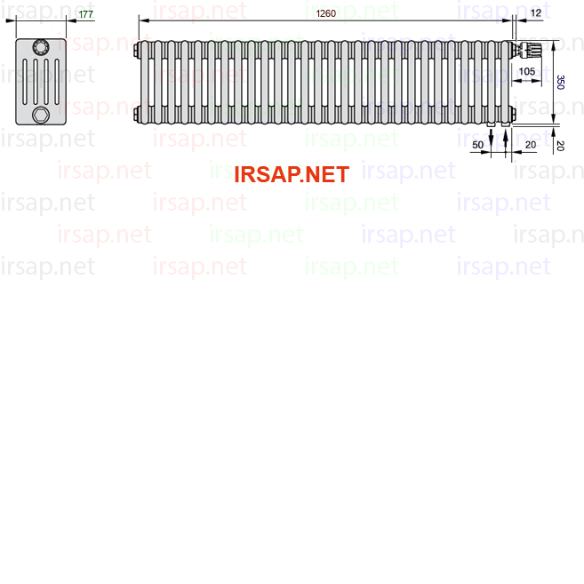 Радиатор IRSAP Tesi 50350/28 T25 CL 01